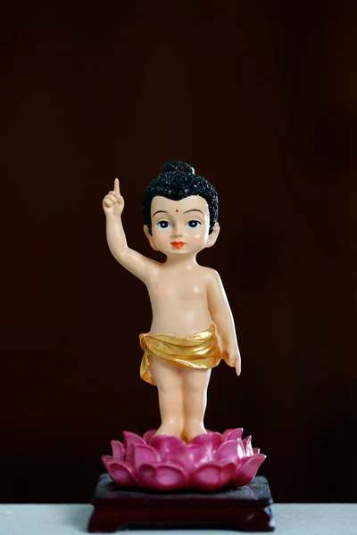 Siddhartha Gautama Buddha Jako Dítě Říká Dítě Narodilo Úplně Vzhůru — Stock fotografie
