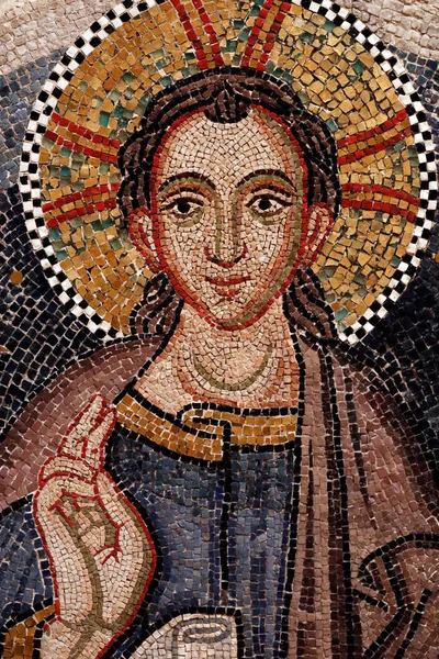 Basilica Saint Mark Christ Emmanuel Mosaic Century Italy — Stock Photo, Image