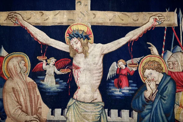 Музей Святого Марка Кексик Вовну Епізодами Страстей Христових Ісус Помирає — стокове фото