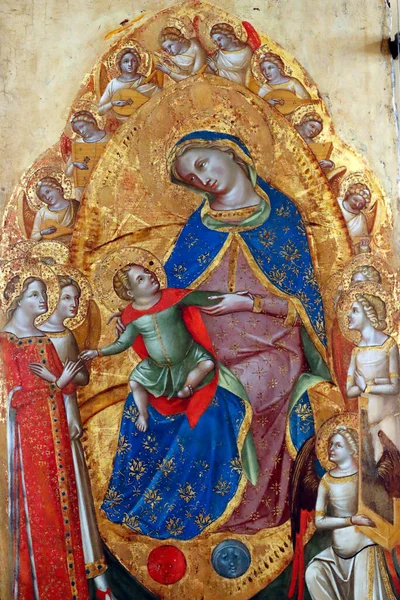 Gallerie Dell Accademia Mystische Heirat Der Heiligen Katharina Von Lorenzo — Stockfoto