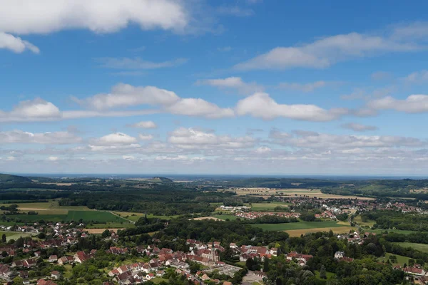 Landschaft Dorf Voiteur Frankreich — Stockfoto