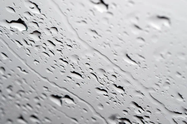 Дощ Падає Вікно Франція — стокове фото