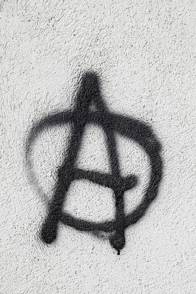 Symbole Anarchiste Cercle Symbole France — Photo