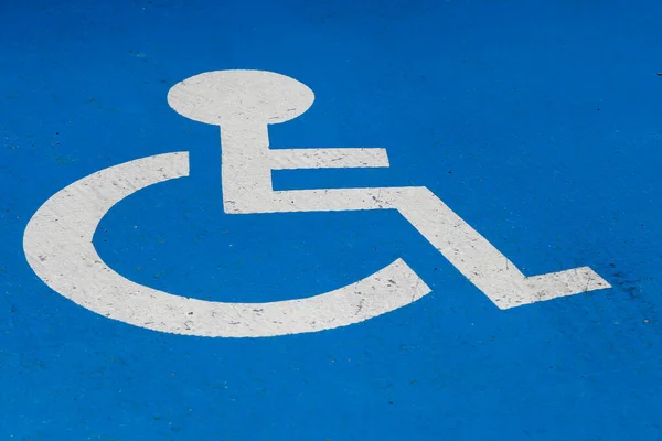 Disabled Parking Space France — Stock Photo, Image