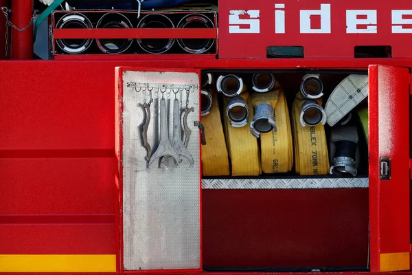 Bombeiros Veículo Emergência Sistema Aspersão Sapeurs Pompiers Franceses França — Fotografia de Stock