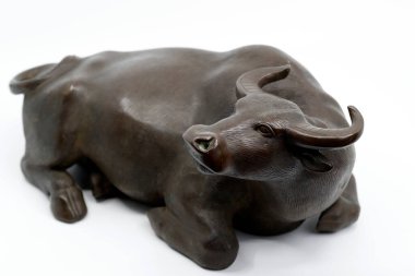 Vietnam 'dan bir Buffalo bronz heykeli..
