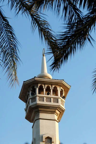 Farooq Moschee Das Minarett Dubai Vereinigte Arabische Emirate — Stockfoto