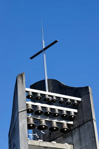 Paulskirche Uhrenturm Annecy Frankreich — Stockfoto