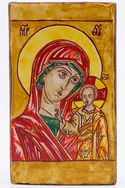 Icona Della Madre Dio Kazanskaya — Foto Stock