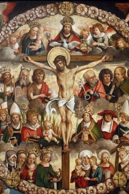 Thyssen-Bornemisza Müzesi. Triptyich 'in tespihi. Hans Suess von Kulmbach. 1510 numara. Madrid mi? İspanya.  