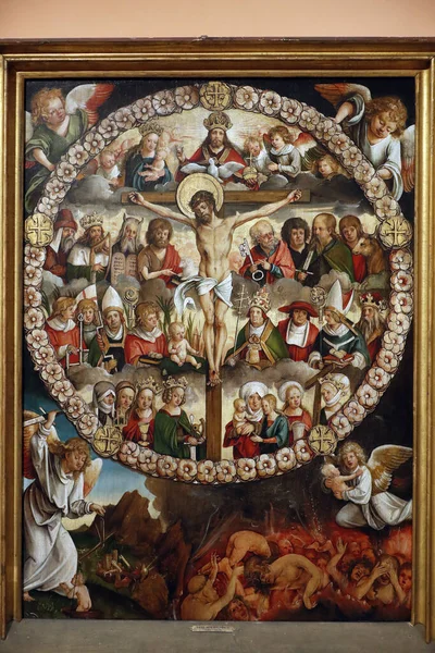 Thyssen Bornemisza Museo Triptyich Rosary Hans Suess Von Kulmbach 1510 — kuvapankkivalokuva