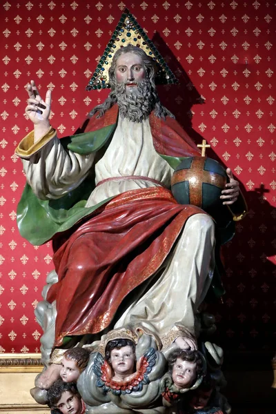Aziz Jerome Kilisesi San Jeronimo Baba Olan Tanrı Heykel Madrid — Stok fotoğraf