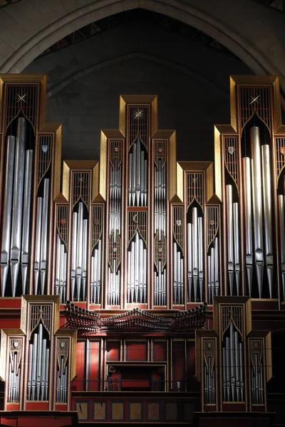 Almudenas Katedral Organ För Madrids Katedral Madrid Spanien — Stockfoto