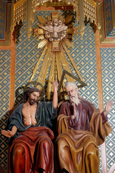 Almudena Katedrali Kutsal Ruh Tanrı Kutsal Üçlü Madrid Spanya — Stok fotoğraf
