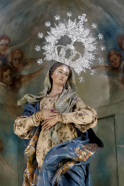 Basilica Jesus Medinaceli Virgin Child Statue Madrid Spain — Stock Photo, Image