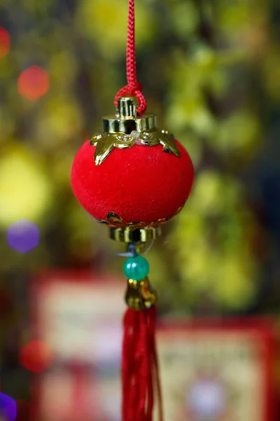 Año Nuevo Lunar Chino Árbol Amarillo Decorado Para Celebración Vietnamita — Foto de Stock