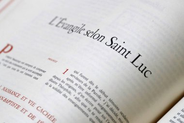 İncil. Yeni Ahit. Luke 'un İncili. Fransa. 