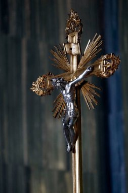 Trieste Katedrali. Çarmıha gerilmiş İsa. Çarmıha gerilme. 