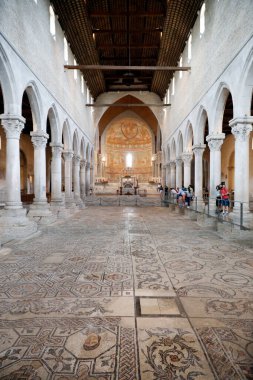 Aquileia 'nın ataerkil Bazilikası. Nev. İtalya. 