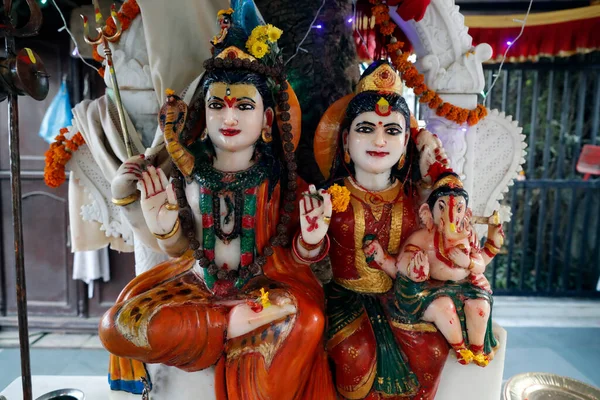 Lord Shiva Und Seine Frau Parvati Katmandu Nepal — Stockfoto