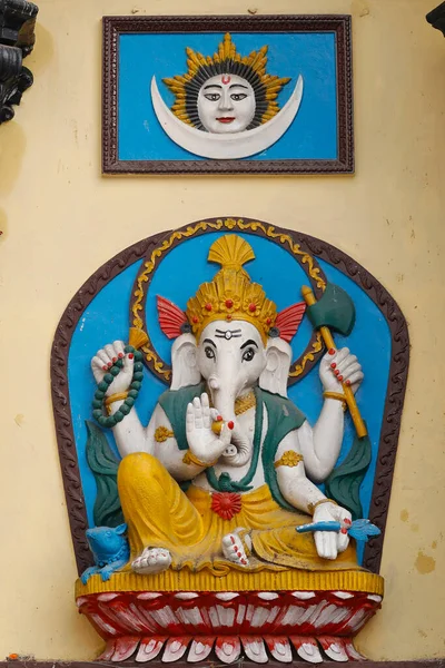 Ganesh Lub Ganapati Słoń Hinduski Bóg Katmandu Nepal — Zdjęcie stockowe