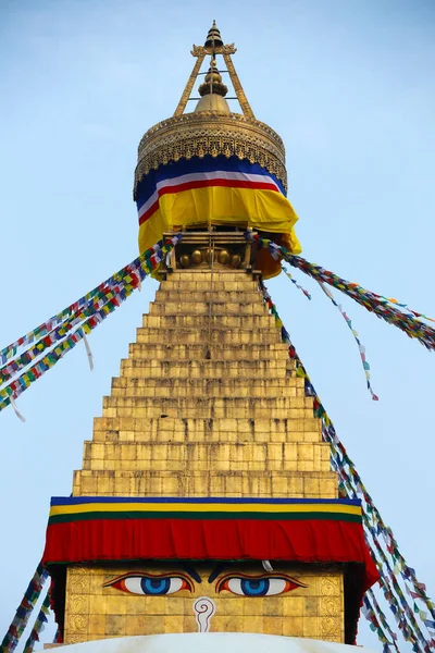 Μποντνάθ Μπουντχάναθ Στούπα Μεγαλύτερη Βουδιστική Ηλίθια Στην Πόλη Κατμαντού Κατμαντού — Φωτογραφία Αρχείου