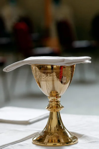 Saint Maurice Church Catholic Mass Liturgy Eucharist Annecy France — Stock Photo, Image