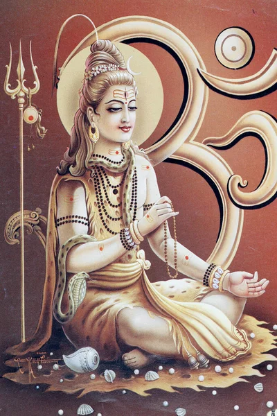 Σίβα Ινδουιστής Θεός Της Μεταμόρφωσης Καταστροφής — Φωτογραφία Αρχείου