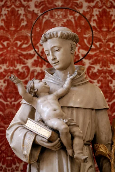 Catedral Udine San Antonio Padua Con Niño Jesús Estatua Italia —  Fotos de Stock