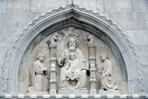 Muggia Cathedral Muggia Cathedral Trinity Worshipped Saint John Paul Sculpture — Stock Photo, Image