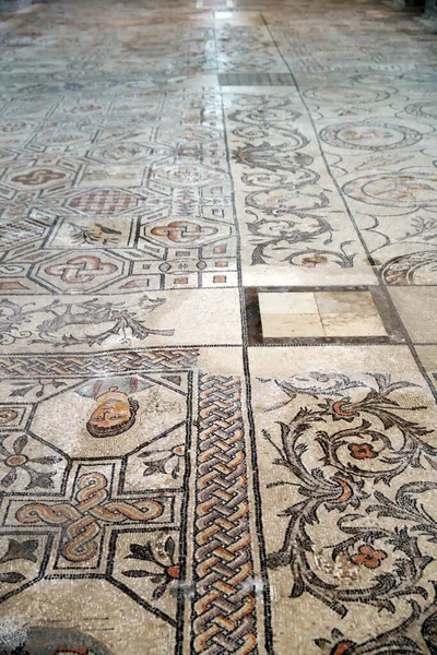 Patriarchalische Basilika Von Aquileia Mosaikboden Mit Christlicher Symbolik Jahrhundert Italien — Stockfoto