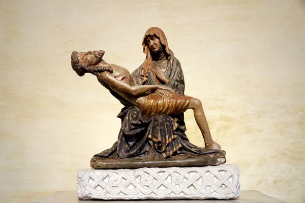 Basílica Patriarcal Aquileia Pieta Virgem Maria Embalando Corpo Morto Jesus — Fotografia de Stock