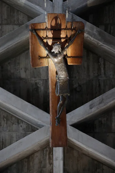 Templo Monte Grisa Jesús Cruz Crucifixión Italia —  Fotos de Stock