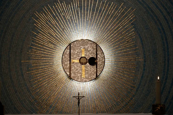 Temple Monte Grisa Eucharistic Adoration Monstrance Italy — Stock Photo, Image