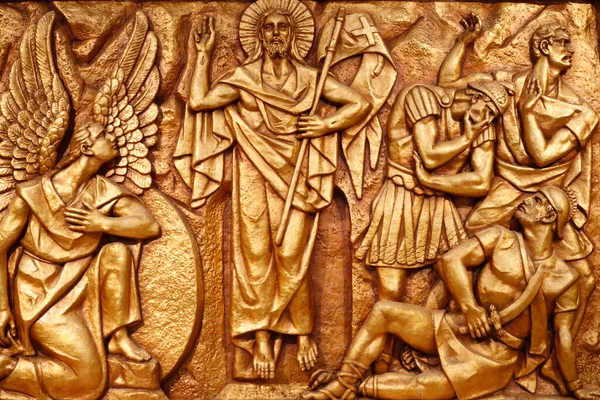 Святилище Фатіми Золотий Базиліка Старої Базиліки Фатіми Являє Собою Одну — стокове фото