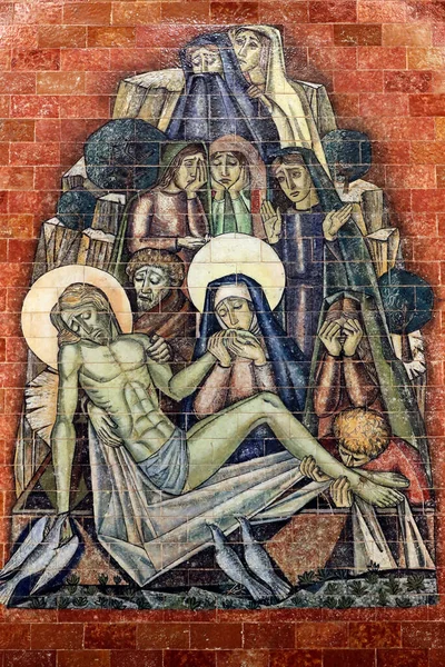 Sanctuarul Din Fatima Calea Crucii Isus Este Aşezat Mormânt Pasiunea — Fotografie, imagine de stoc