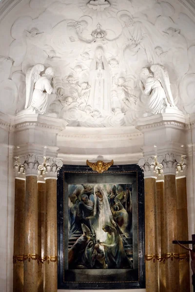 Útočiště Fatima Uvnitř Staré Baziliky Fatimy Portugalsko — Stock fotografie