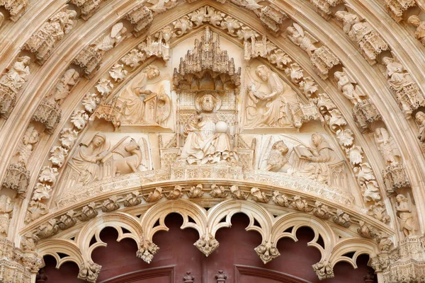 Monastero Batalha Architettura Tardo Gotica Intrecciata Con Stile Manuelino Portale — Foto Stock