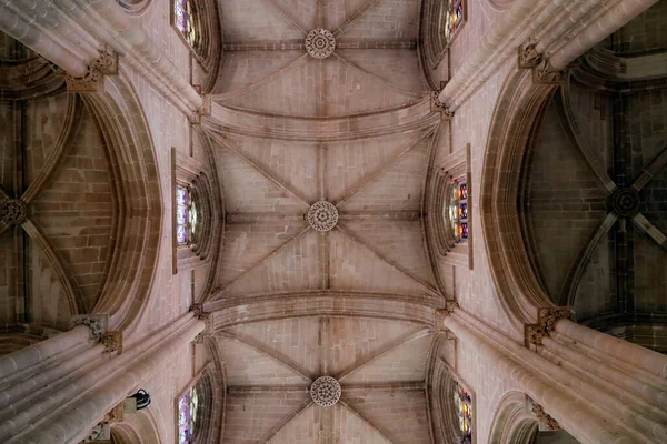 Monasterio Batalha Arquitectura Gótica Tardía Mezclada Con Estilo Manuelino Bóveda —  Fotos de Stock