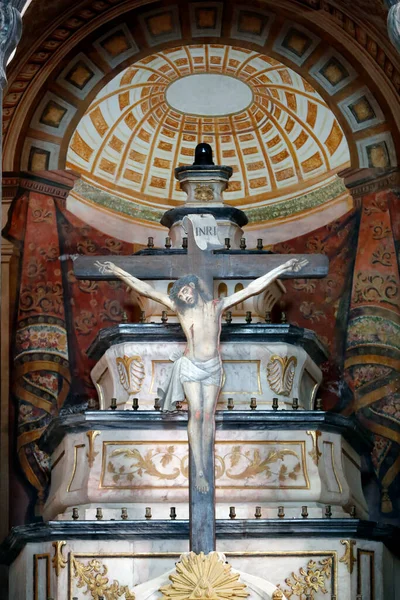 聖フランシス教会 十字架刑だ 十字架のイエス エヴォラ ポルトガル — ストック写真