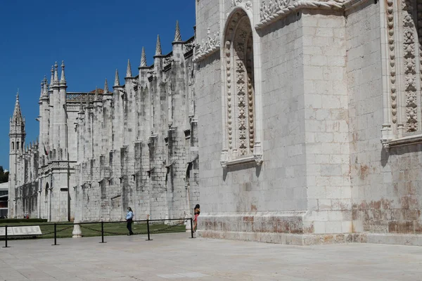 Jeronimos修道院或称Hieronymites修道院 是圣杰罗姆骑士团的前修道院 里斯本Lisbon 葡萄牙 — 图库照片