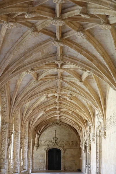 Jeronimos Monastery Hieronymites Monastery Cloister Lisbon Portugal — Stock Photo, Image