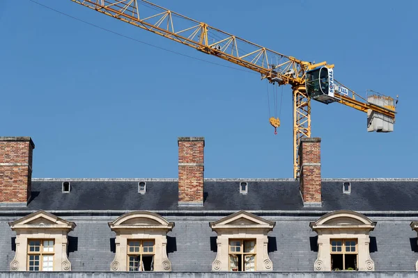 Крейн Над Зданием Версаль Францию Франция — стоковое фото