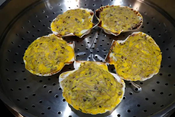 Asya Mutfağı Vietnam Mutfağı Yengeç Domuz Buğulamalı Omlet — Stok fotoğraf