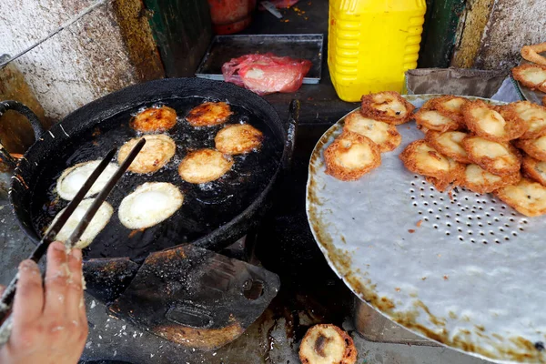 Restoran Tradisional Nepalese Roti Goreng Sarapan Tradisional Untuk Orang Nepali — Stok Foto
