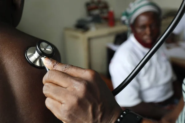 Ospedale Africano Unità Pediatrica Consulenza Medica Benin — Foto Stock