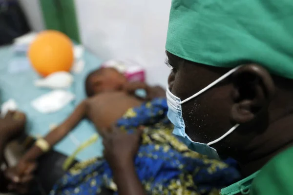 Hôpital Africain Bloc Opératoire Chirurgie Pédiatrique Anesthésie Bénin — Photo
