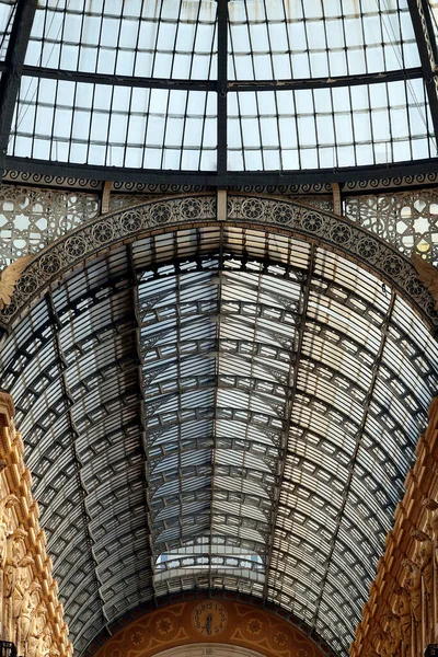 Galleria Vittorio Emanuele Active Shopping Gallery Major Landmark Milan Italy — Stock Photo, Image