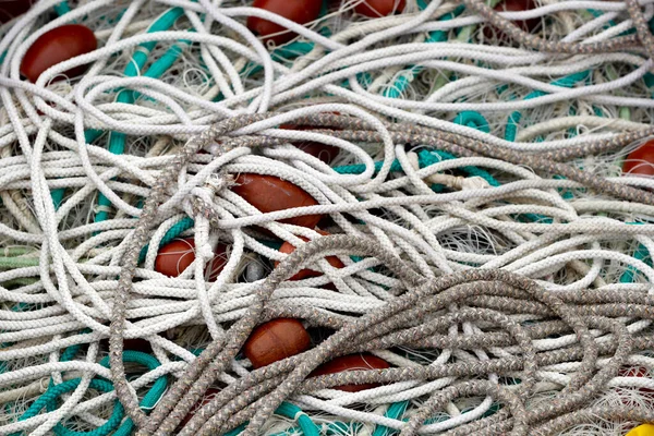 Fischernetz Fischernetze Und Fischereiindustrie Piran Slowenien — Stockfoto