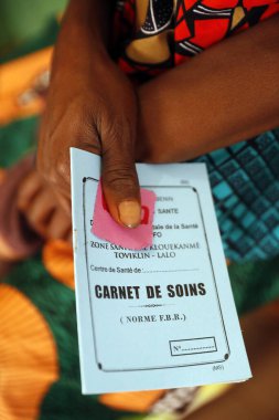 Afrika çocuk hastanesi. Çocuk sağlığı broşürü. Benin.. 